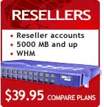Reseller accounts, 5000 MB and up